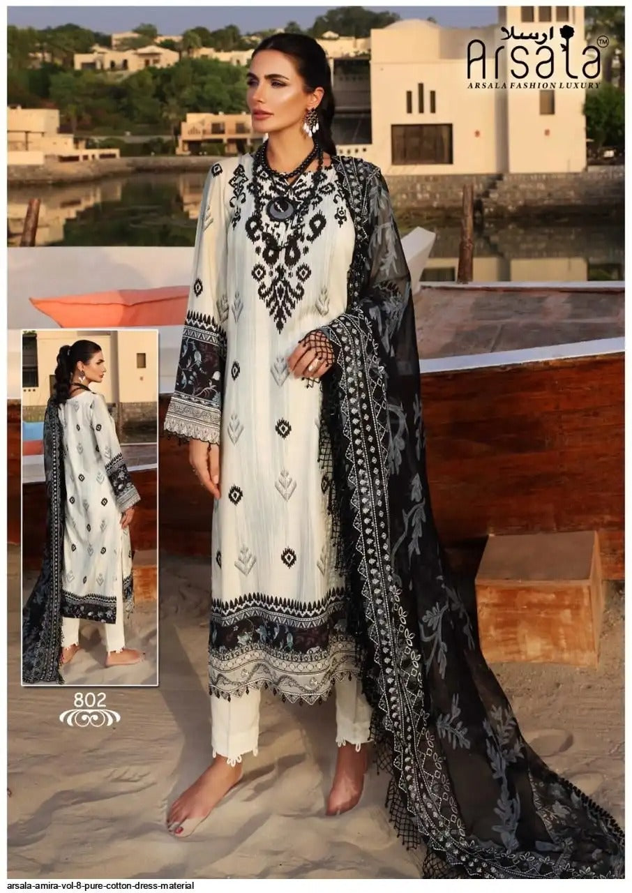 ARSALA Amira - Pure Cotton Readymade | Heavy Lawn Cotton Printed Readymade Suit