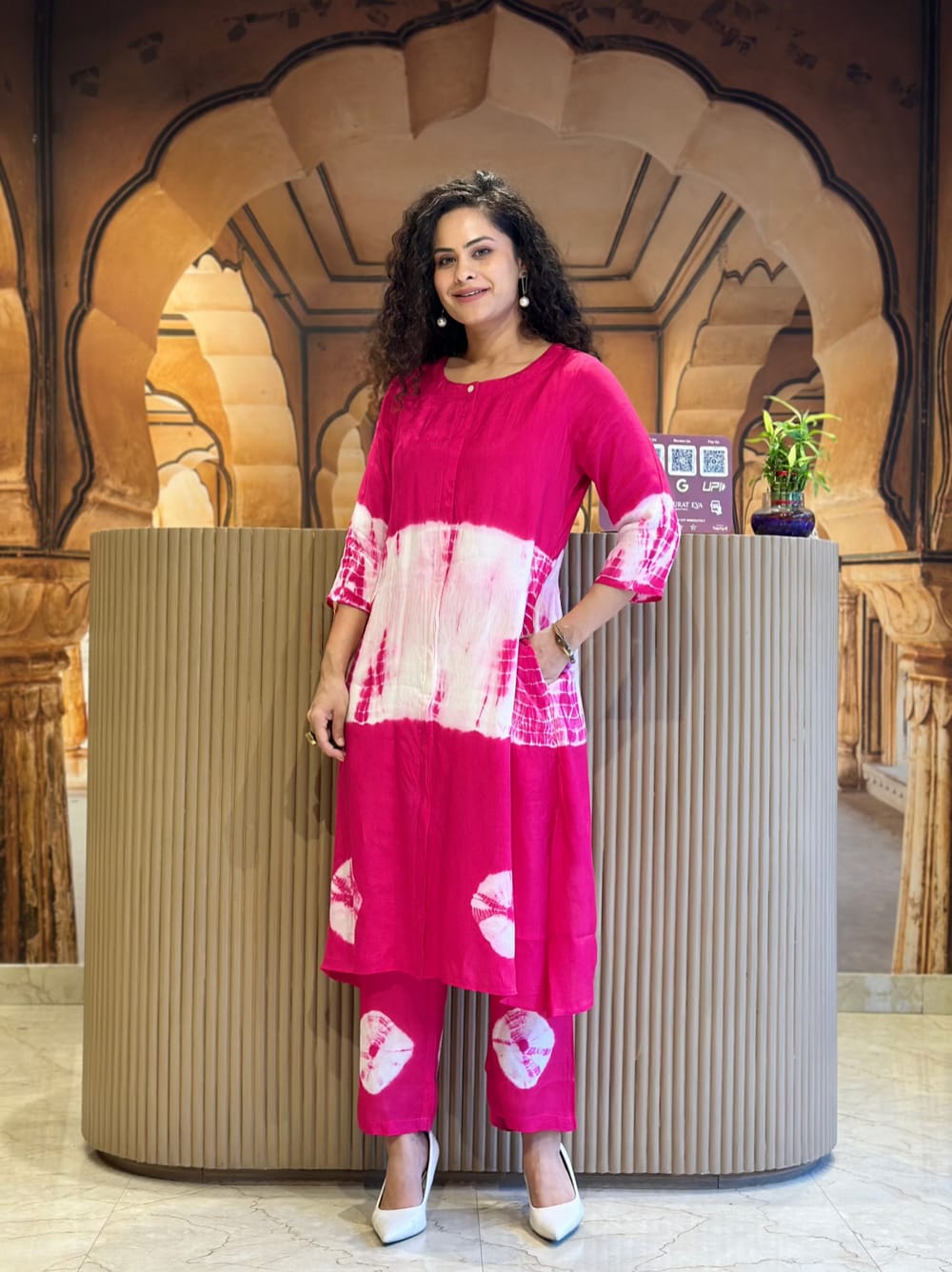 Premium Tie-Dye Cotton Co-ord Set | Kurti & Ankle Pant Set for Women