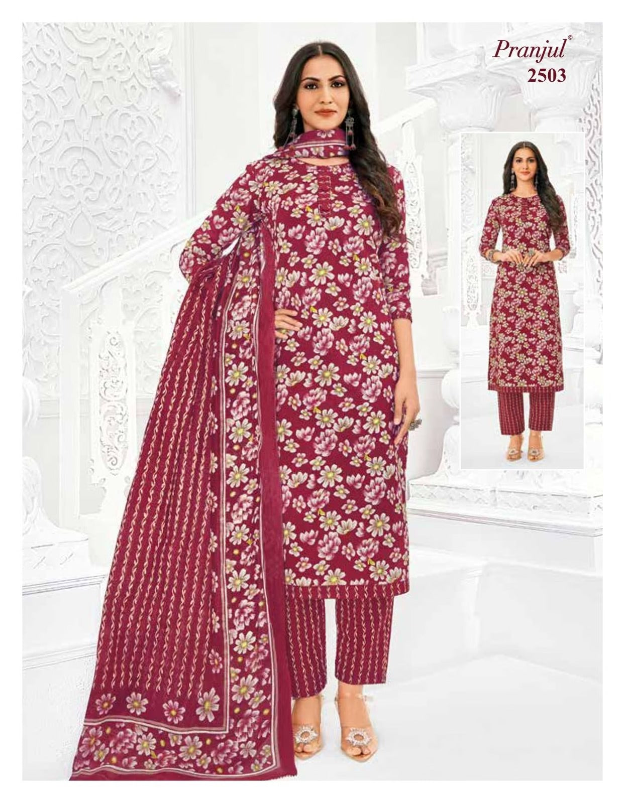 Pranjul Priyanka Readymade Cotton Suit Set