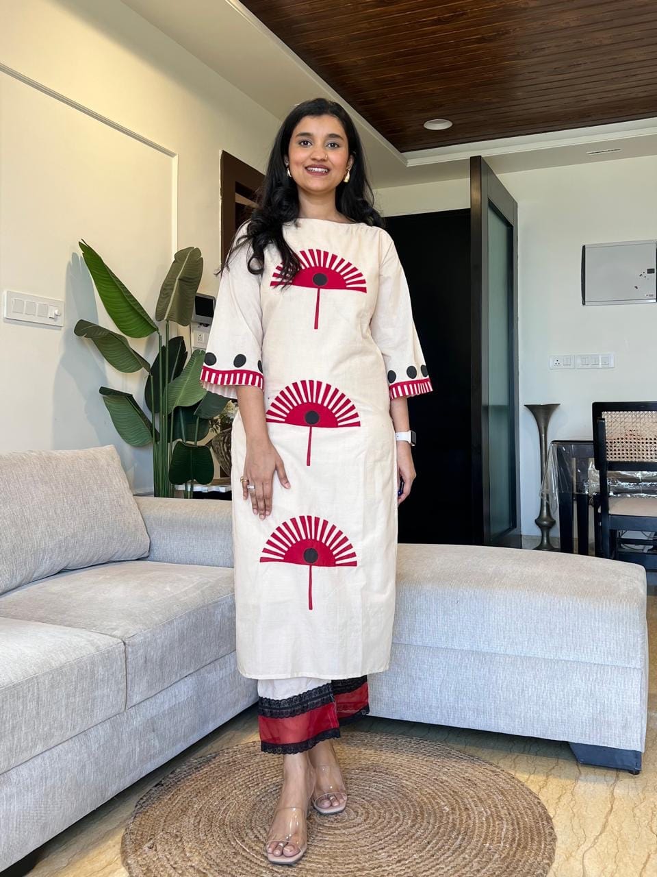 Women’s Cotton Flex Hand Block Print Co-ord Set | Premium Summer Wear Kurti with Pant