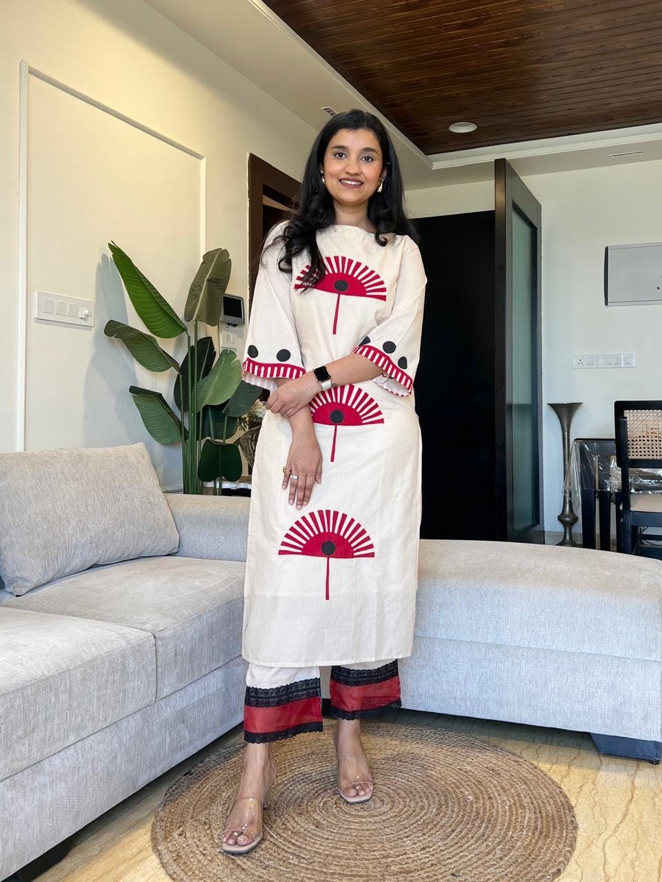 Women’s Cotton Flex Hand Block Print Co-ord Set | Premium Summer Wear Kurti with Pant