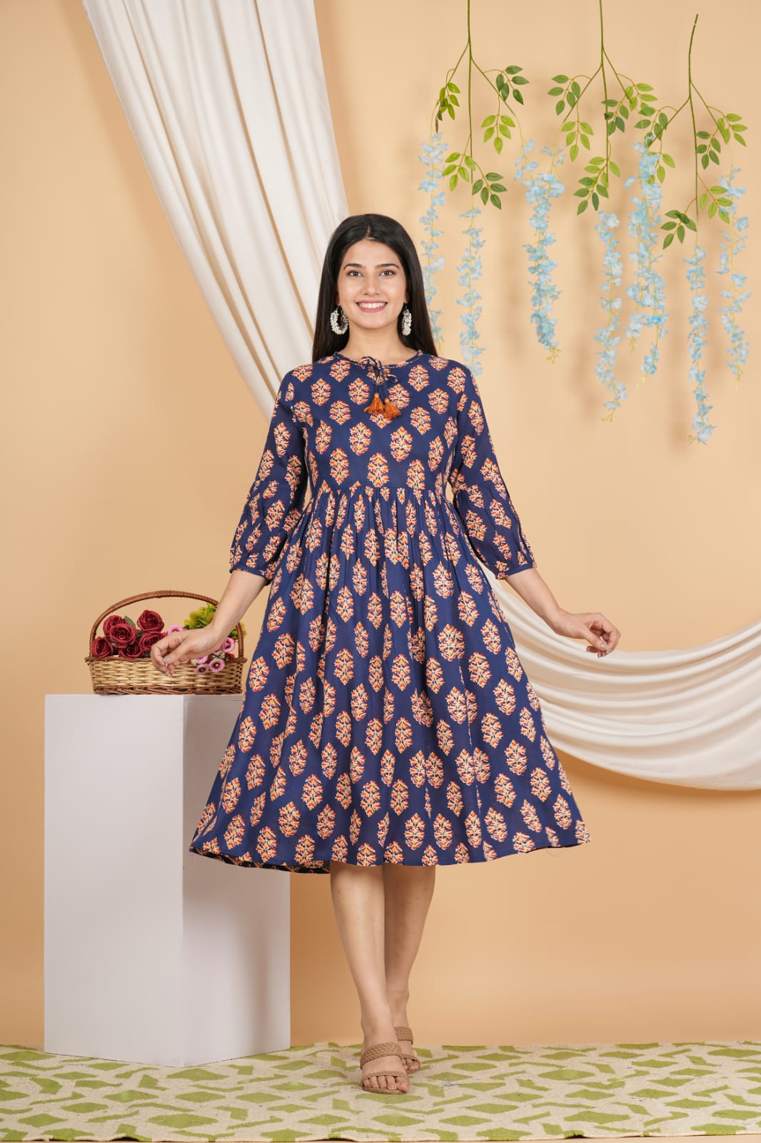 Premium Cotton Women's Festive Wear Ethnic Kurti