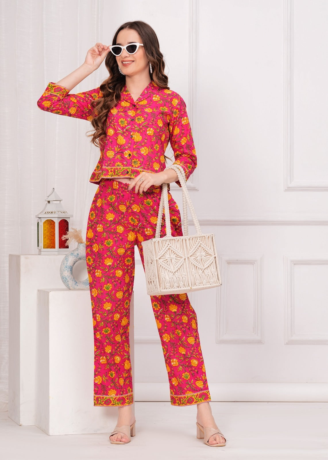 Cotton Full Stitched Cord Sets - Latest Women Co-Ord Sets