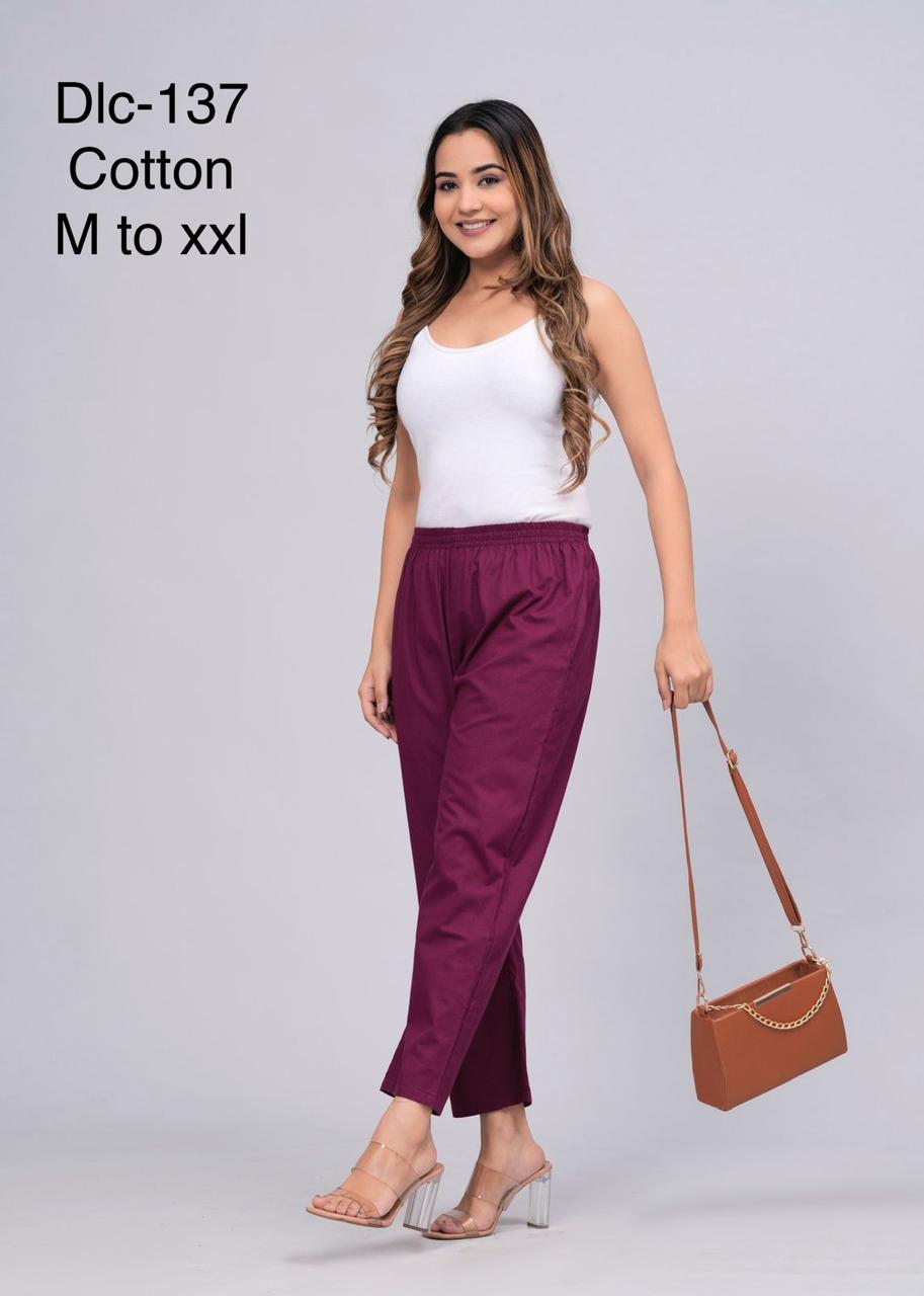 Women’s Cotton Ankle Pants | Regular Fit Casual Bottom Wear for Office & Home