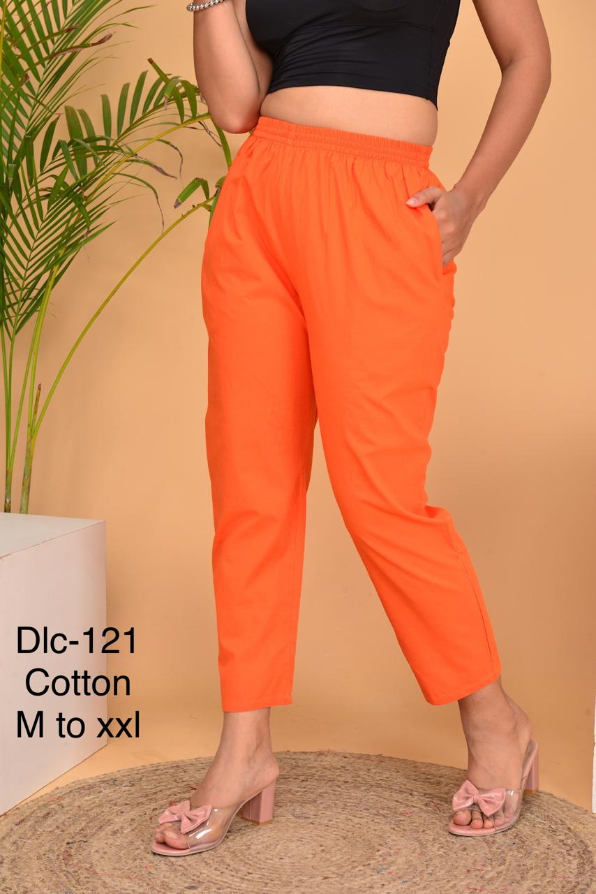 Everyday Cotton Pants for Women | Casual Ankle Length with Both Side Pockets