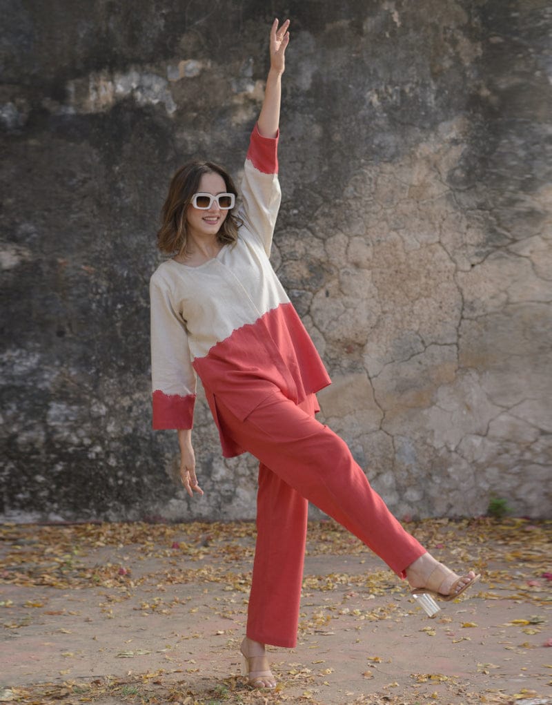 Premium Tie-Dye Cotton Flex Co-ord Set for Women – Casual & Party Wear