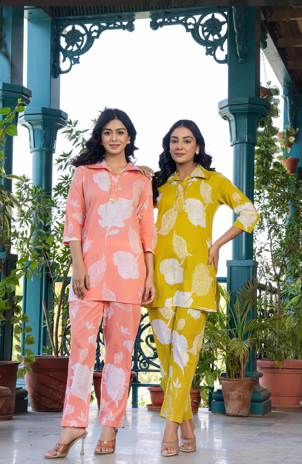 Pure Cotton Printed Co-ord Set for Women | Trendy Two-Piece Outfit