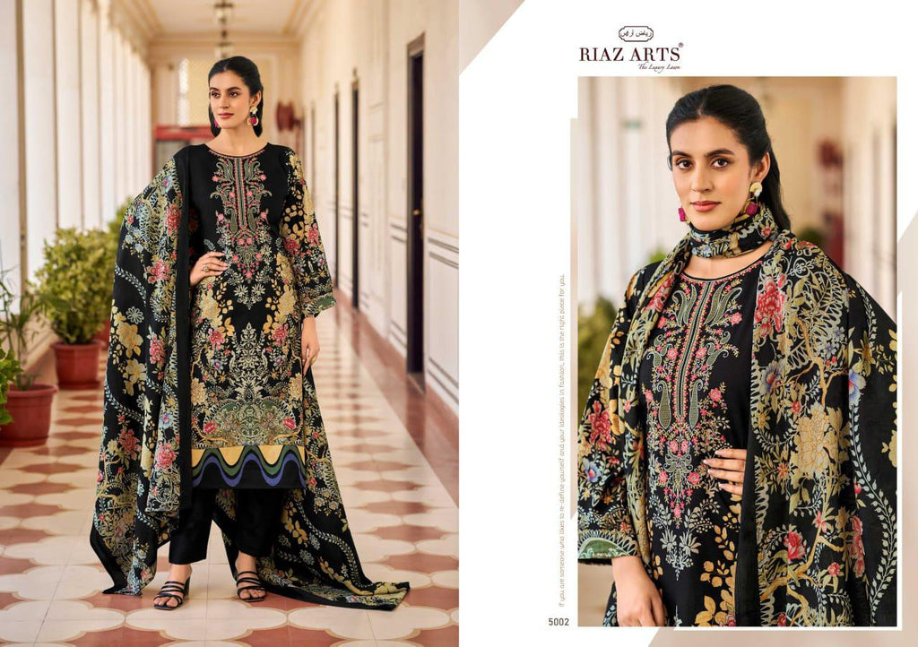 Premium Karachi Lawn Cambric Embroidered Suit Collection - Pure Cotton Bottom