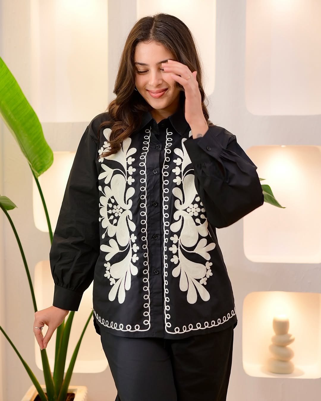 Premium Cotton Cord Set for Women | Elegant Top & Bottom Matching Outfit