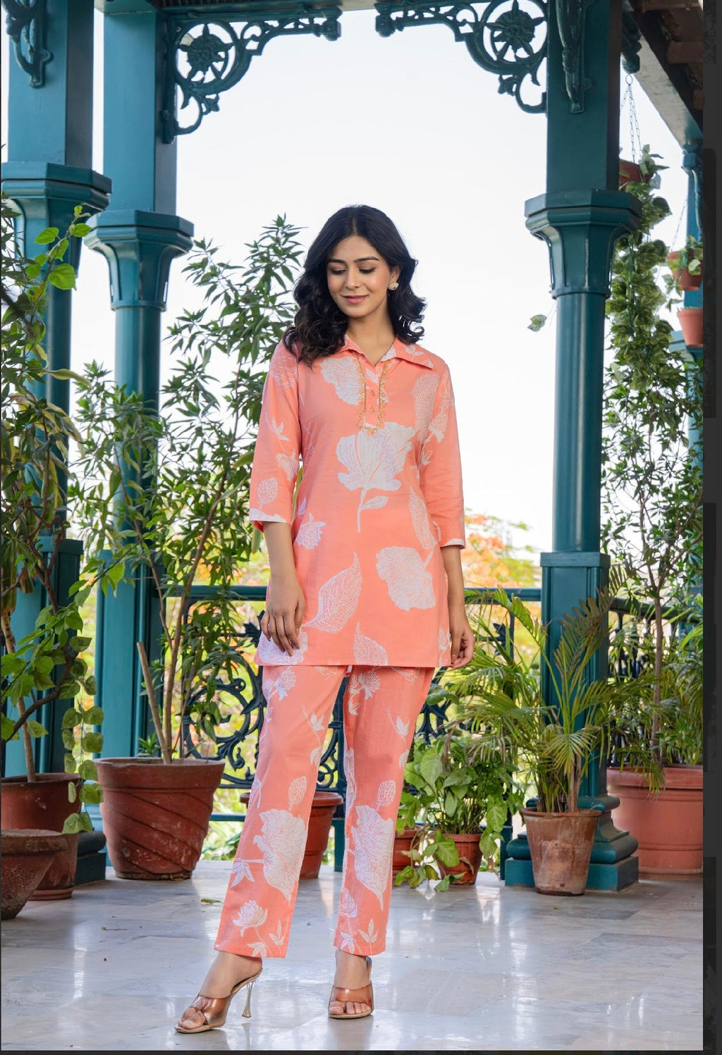 Pure Cotton Printed Co-ord Set for Women | Trendy Two-Piece Outfit