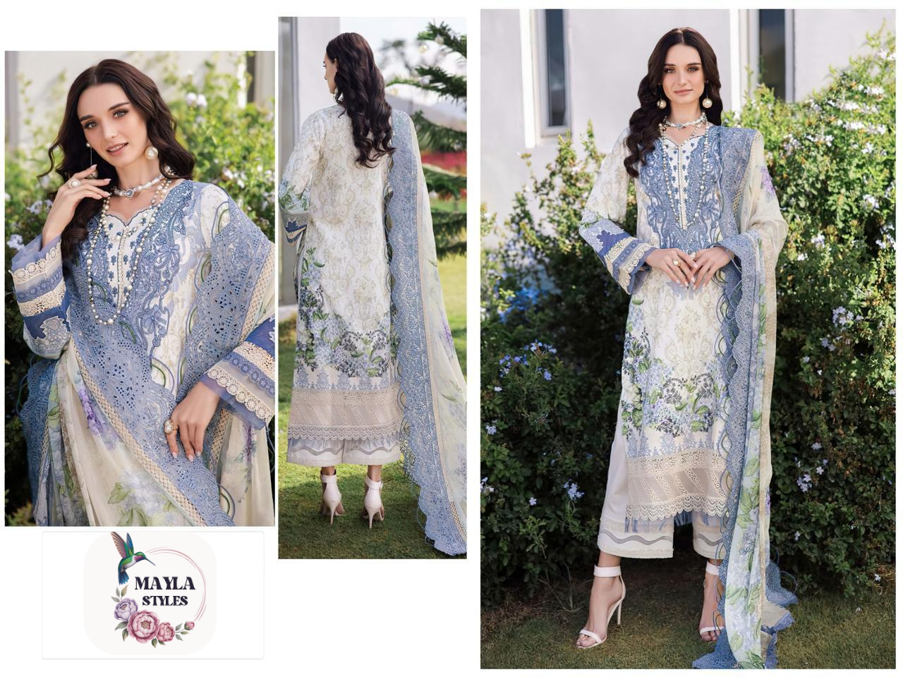 Premium Cotton Patch Work Suit Set with Embroidery