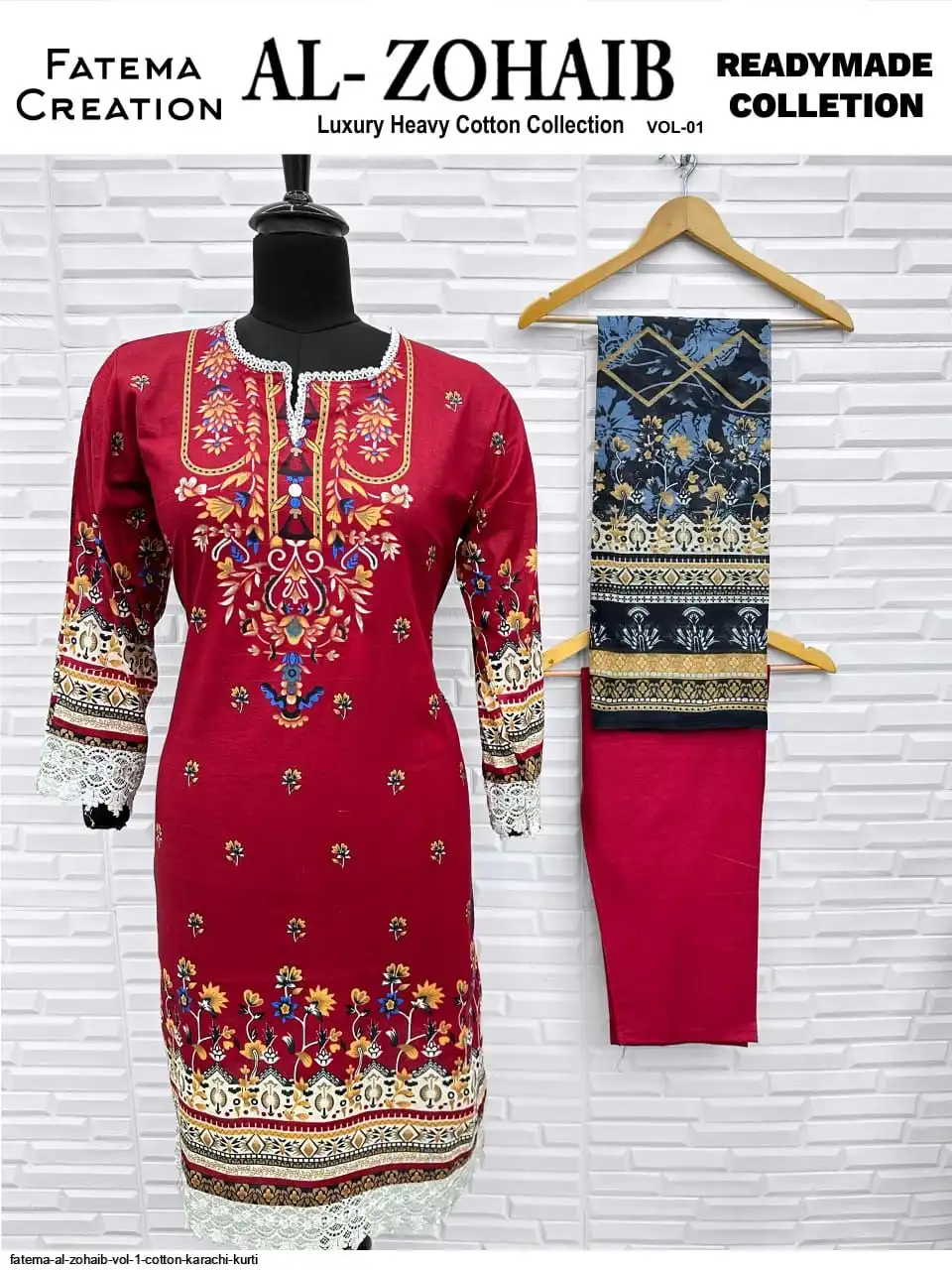 Fatema Al Zohaib - Karachi Readymade Lawn Cotton Suits - Pakistani Style Printed Collection