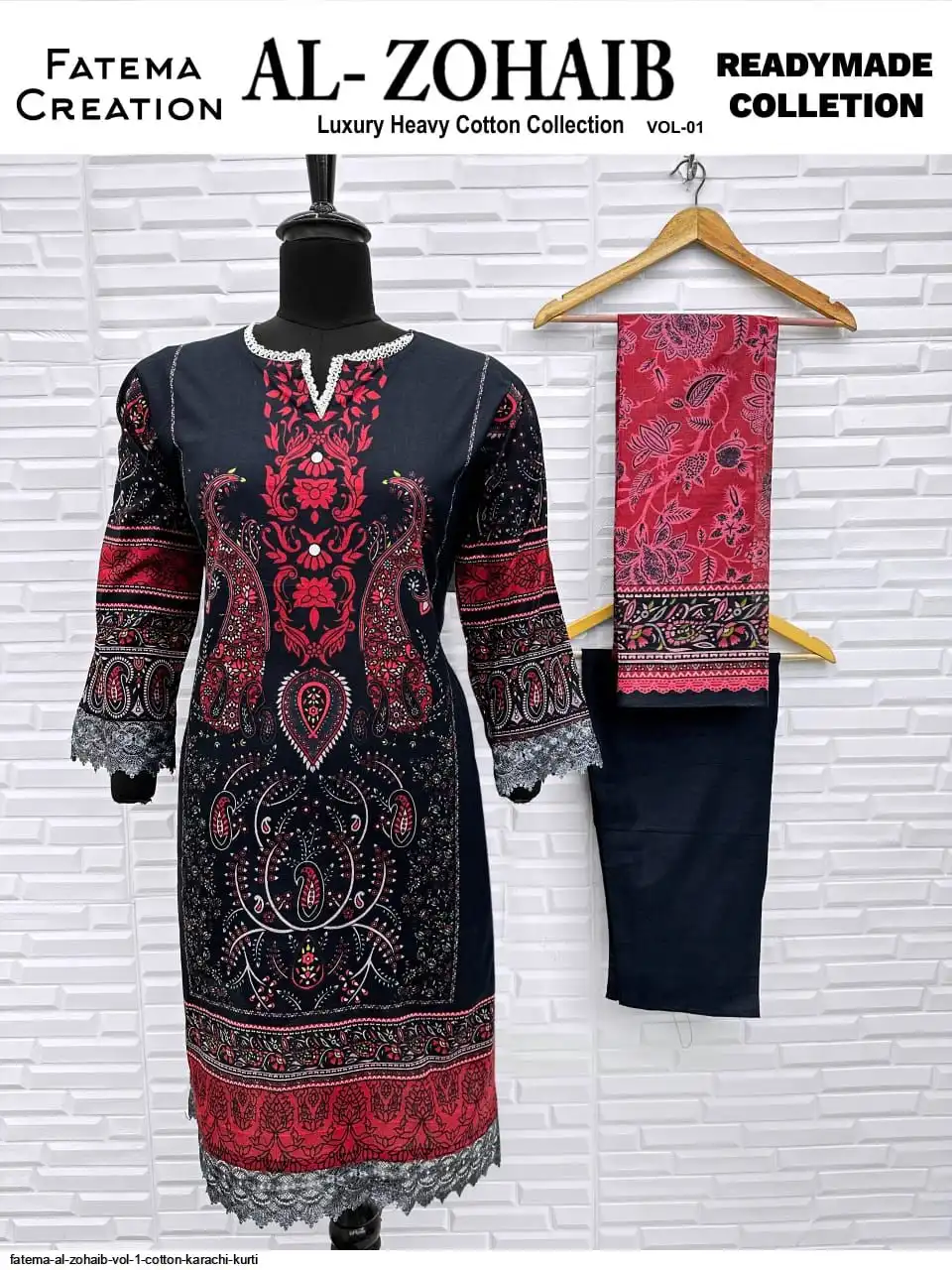Fatema Al Zohaib - Karachi Readymade Lawn Cotton Suits - Pakistani Style Printed Collection