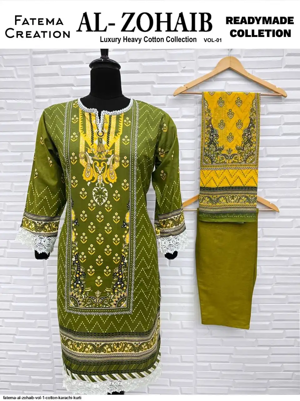 Fatema Al Zohaib - Karachi Readymade Lawn Cotton Suits - Pakistani Style Printed Collection