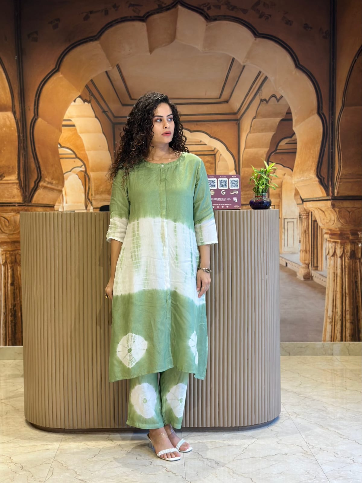 Premium Tie-Dye Cotton Co-ord Set | Kurti & Ankle Pant Set for Women
