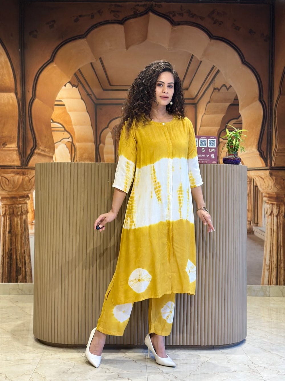 Premium Tie-Dye Cotton Co-ord Set | Kurti & Ankle Pant Set for Women